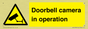 Doorbell camera in operation